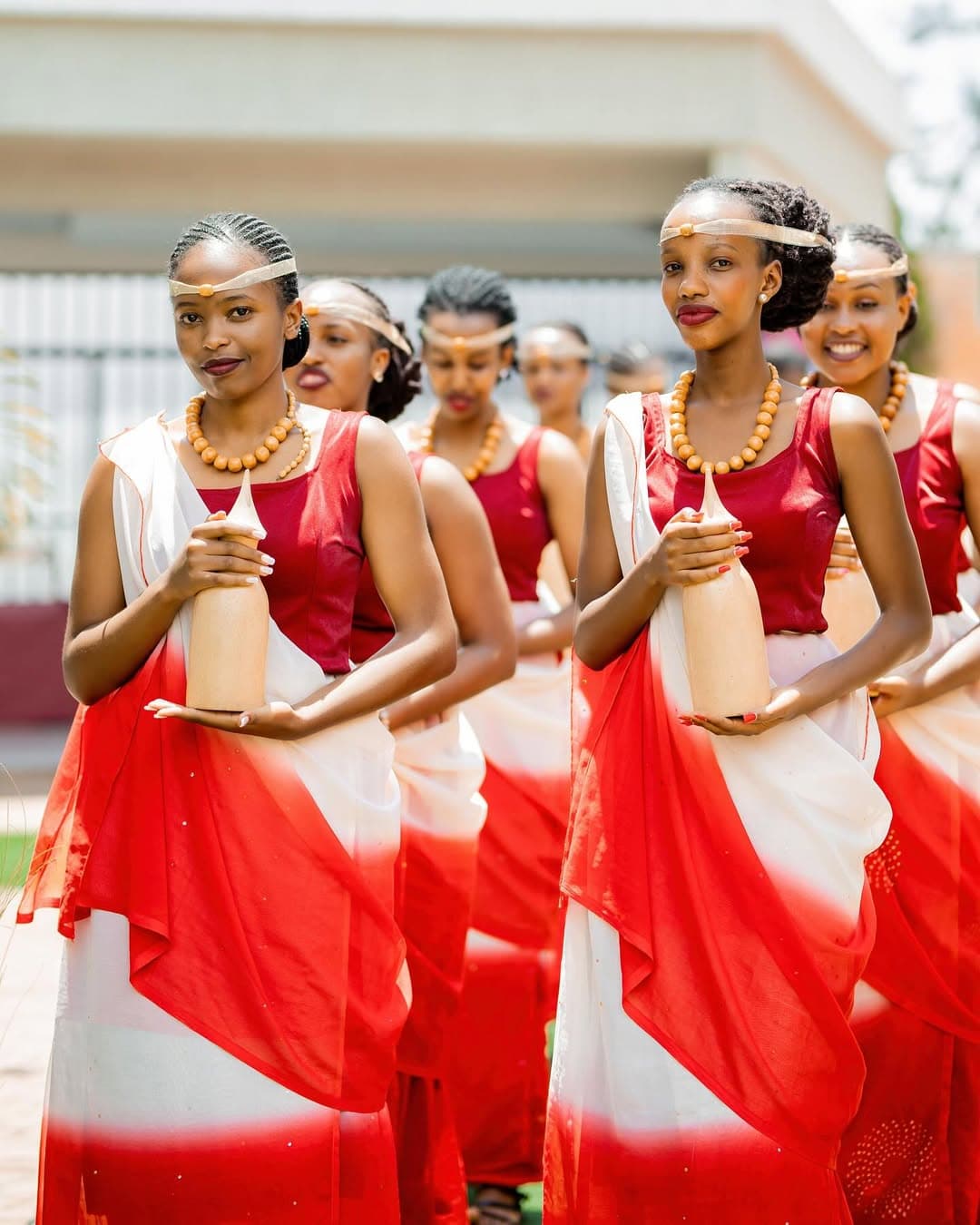 Wedding family celebration with performers