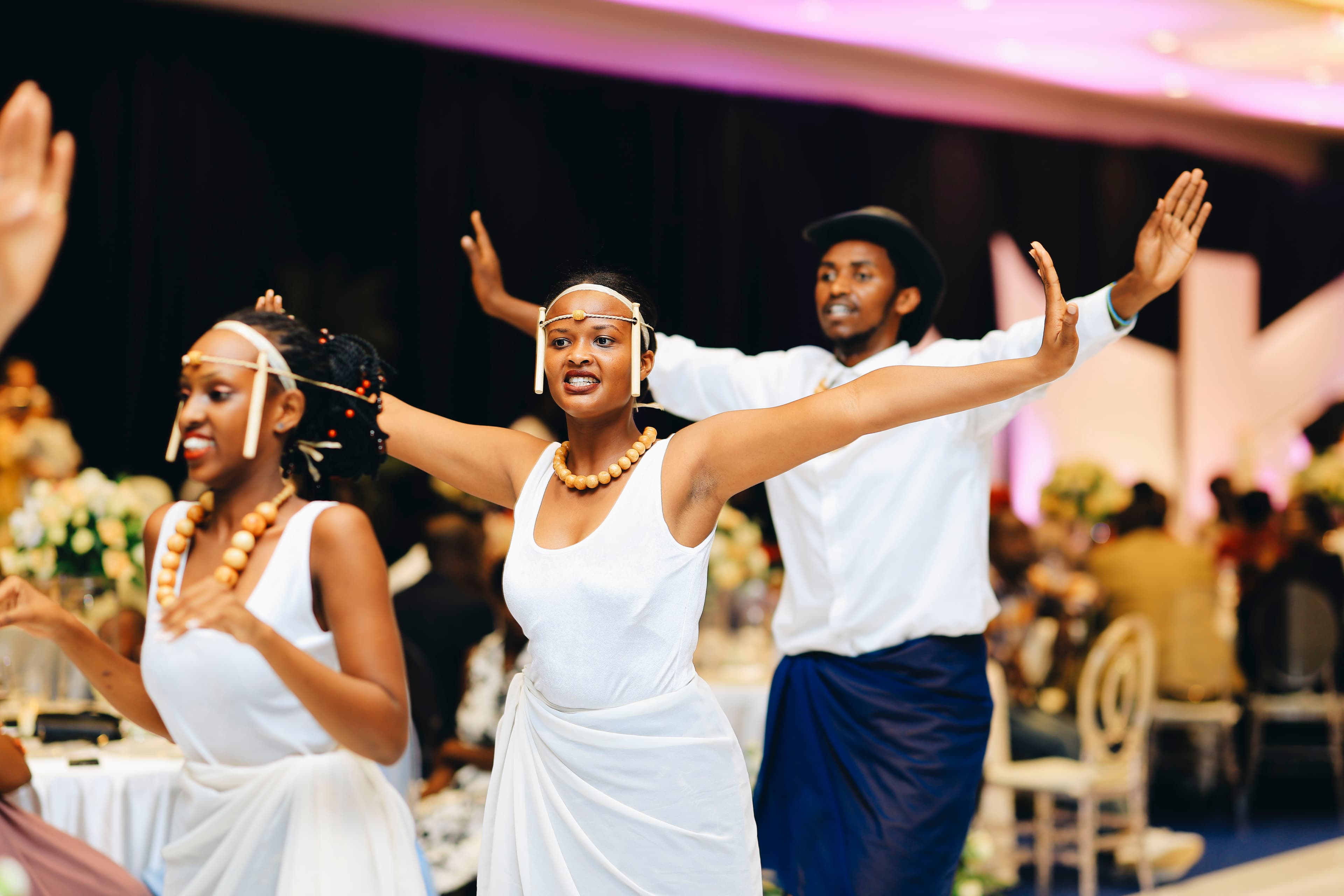 Dancers performing at a corporate cultural night