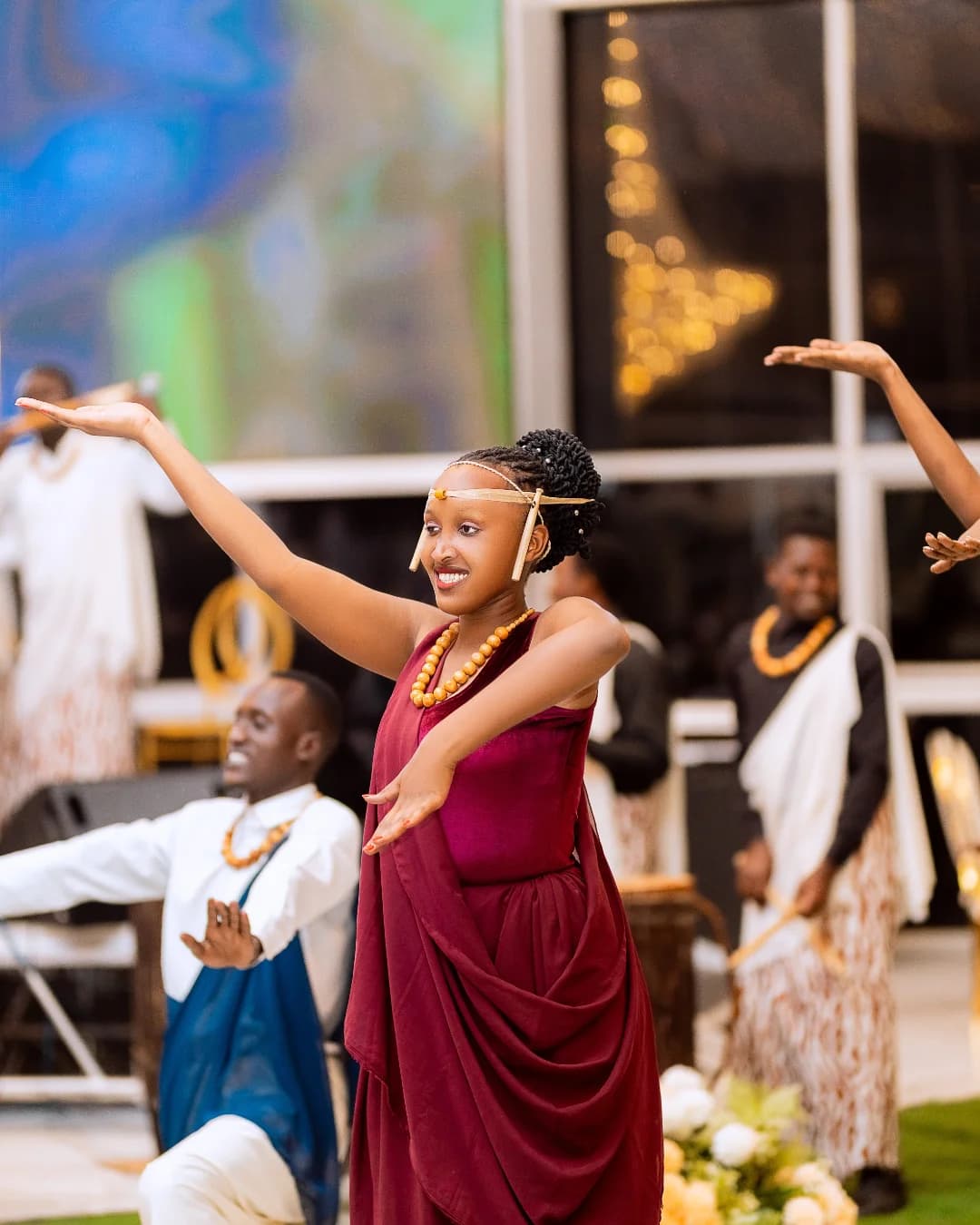Cultural wedding dance celebration