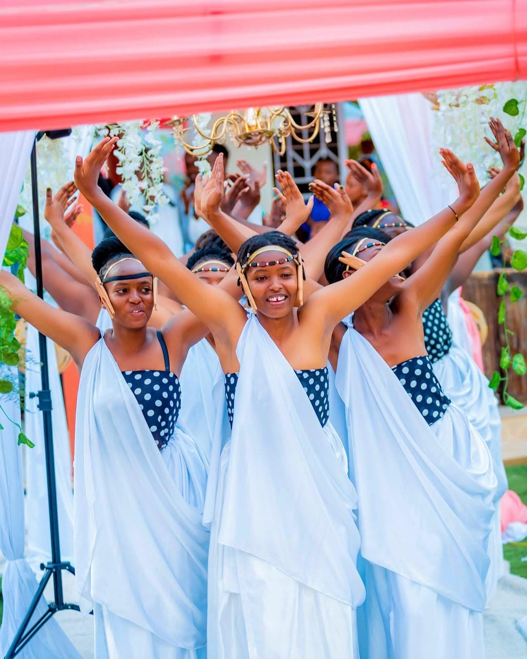 Wedding ceremony with traditional dancers