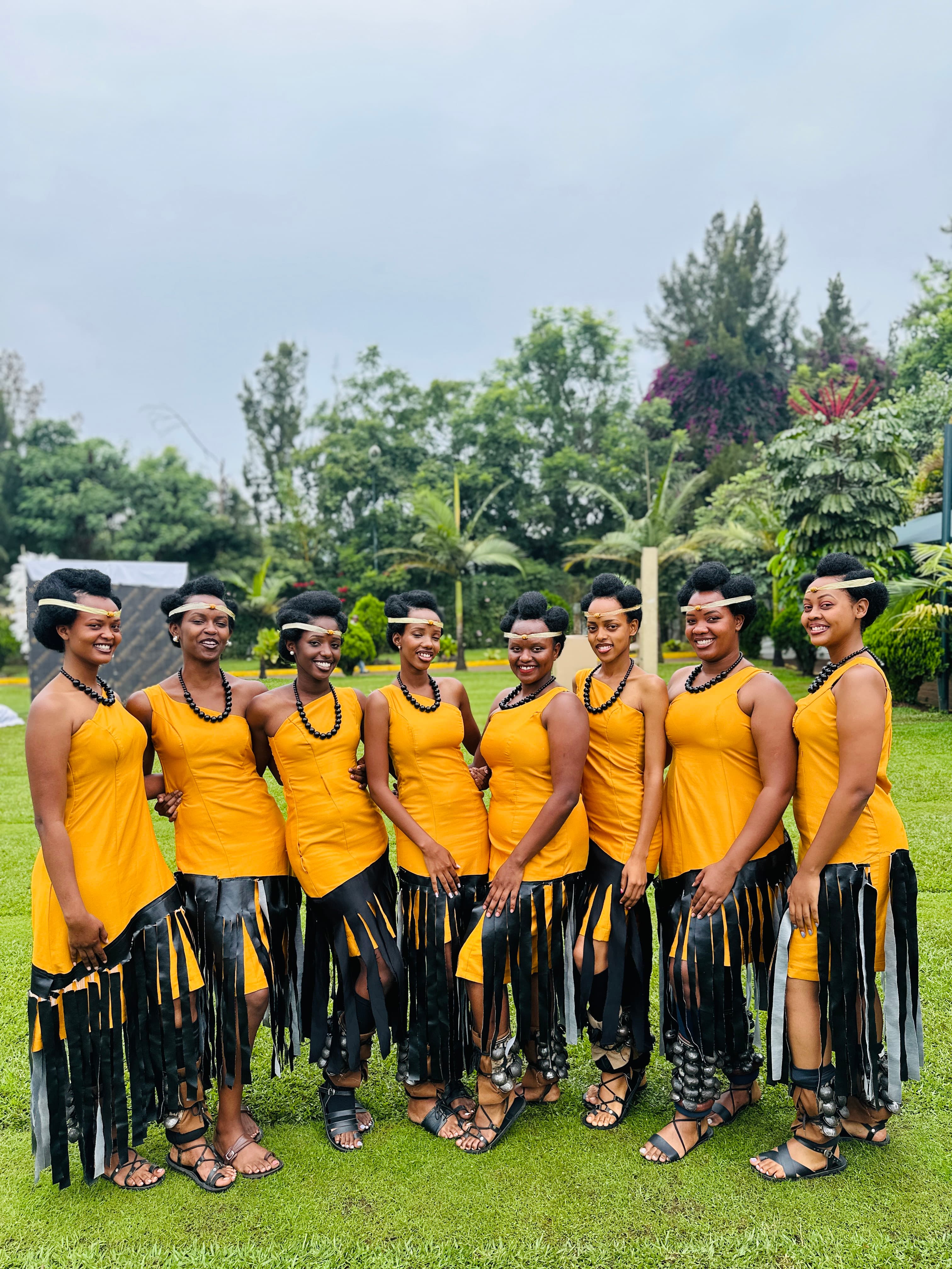 Wedding performance with traditional amasunzu celebration