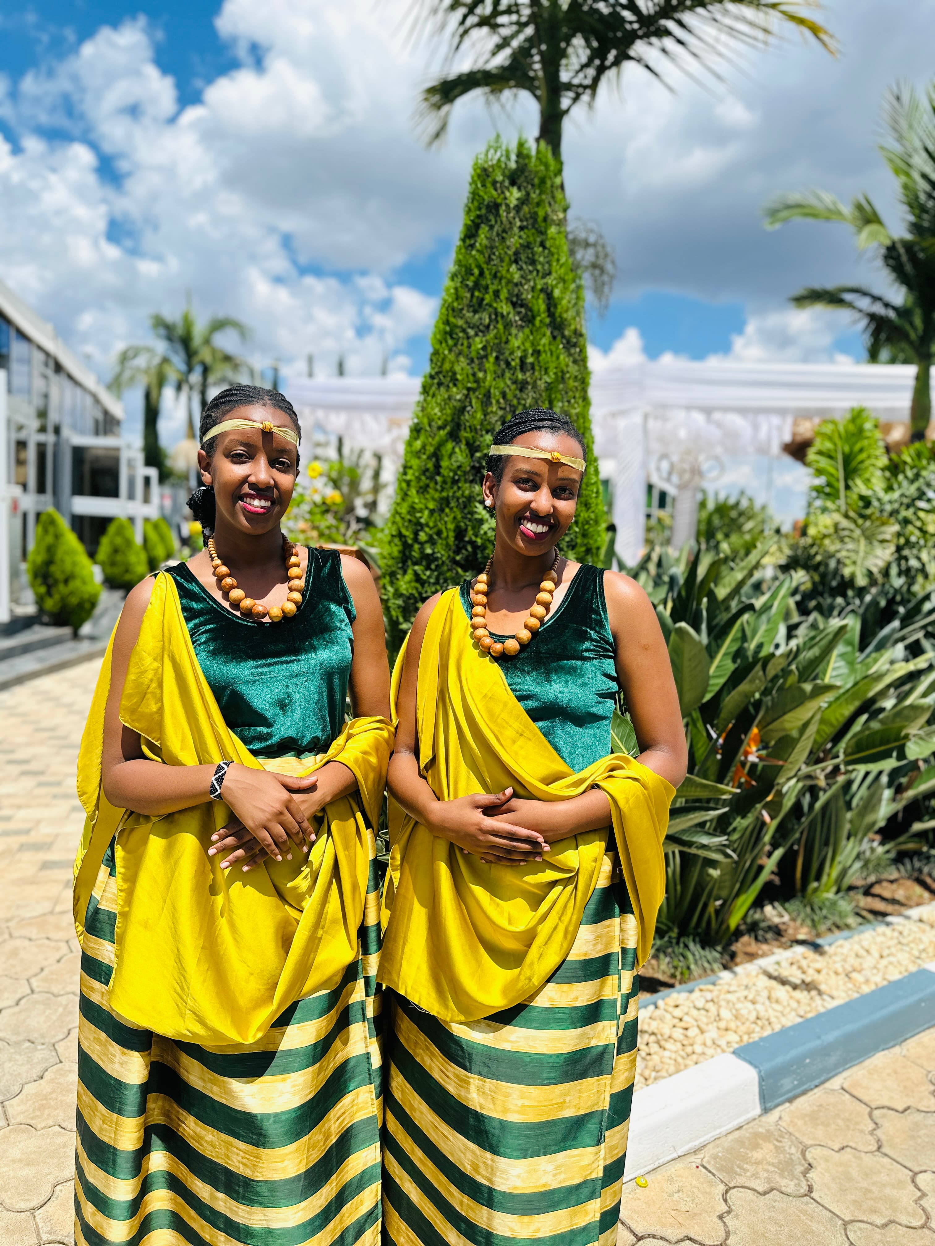 Wedding ceremony featuring traditional performance